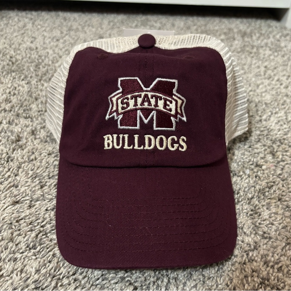 Mississippi State baseball cap: Maroon and tan- new with tags